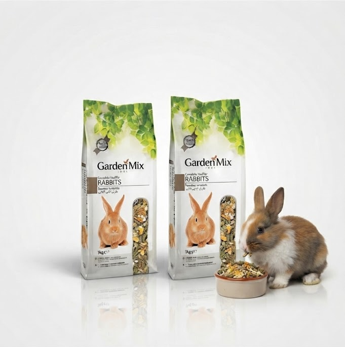 Garden Mix Tavşan ve Kemirgen Yemi 1 kg X 2 Adet - Dengeli ve Besleyici Karışık Hamster ve Tavşan Yemi